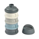 Beaba Formul Milk Container 4 Compartments Mineral Grey Blue