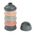 Beaba Formul Milk Container 4 Compartments Mineral Grey Pink