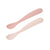 Set Of 2 First Age Silicone Spoons + Carrying Case Multicolor