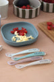 Set Of 4 First Age Silicone Spoons Natural