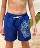 Octopus Pirate Swim Shorts Blue