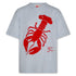 Silas T-Shirt Lobster Heather Light Blue