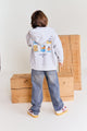 Olaf Hoodie Zip Icon Grey Melange