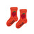 Raspberry Medium Socks Summer Red