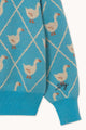 Swans Cardigan Base Cyan