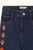 Mini Mushrooms Embroidered Denim Pant Base Denim Dark Wash