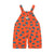 Flowers Baby Corduroy Dungaree Base Summer Red Blue