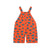 Flowers Baby Corduroy Dungaree Base Summer Red Blue