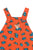 Flowers Baby Corduroy Dungaree Base Summer Red Blue