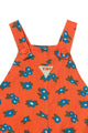 Flowers Baby Corduroy Dungaree Base Summer Red Blue