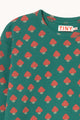 Mini Mushrooms Rib Tee Base Dark Green