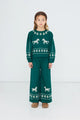 Horses & Flowers Set Base Dark Green