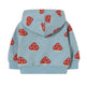 Mushrooms Baby Hoodie Base Denim Blue