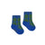 Blue Check Medium Socks Base Blue