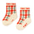 Cream Check Medium Socks Base Light Cream