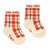 Cream Check Medium Socks Base Light Cream
