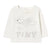Jump Dog Graphic Baby Tee Base Off White