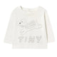 Jump Dog Graphic Baby Tee Base Off White