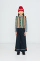 Red Stripes Woven Pant Base Ink Blue