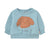 Curly Dog Graphic Baby Sweatshirt Base Denim Blue