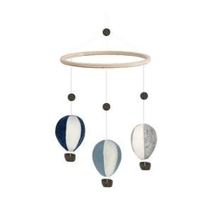 Air Balloons Mobile Blue, Grey