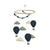 Air Balloons Mobile Pennants Dark Blue