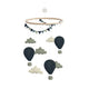 Air Balloons Mobile Pennants Dark Blue