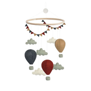 Air Balloons Mobile Pennants Red, Blue