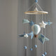 Airplane Mobile Airballoon Kite Blue