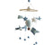 Airplane Mobile Airballoon Kite Blue