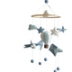 Airplane Mobile Airballoon Kite Blue