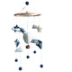 Airplane Mobile Airballoon Kite Dark Blue