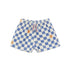 Eponge Damier Baby Short Cobalt
