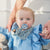 Bibs Liberty Pacifier Clip Chamomile Lawn Baby Blue