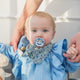Bibs Liberty Pacifier Clip Chamomile Lawn Baby Blue