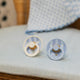 Bibs Studio 2-Pacifiers Baby Blue, Dusty Blue Mix 0/6 m