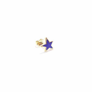 Earrings Lollipop Star Purple 1 pc
