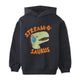 Aidan Hooded Sweatshirt With Dino DJ Print and Flocking Detail