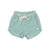BUHO Baby Terry Shorts Green Moss available at SMOL Store, Lebanon.