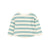 BUHO Baby Terry Stripes Sweatshirt Green Moss available at SMOL Beirut