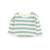 BUHO Baby Terry Stripes Sweatshirt Green Moss available at SMOL Beirut