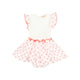 Buho Baby Bali Combi Dress Coral available at SMOL Store, Lebanon