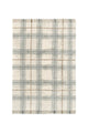 Washable Rug Tartan Blue Sage