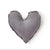 Heart Cushion Grey 25 cm