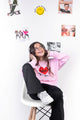 Heart Sweatshirt Pink