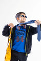 Rock Headphone Longsleeve T-Shirt Indigo