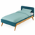 Retro Bed Dark Blue 90 cm