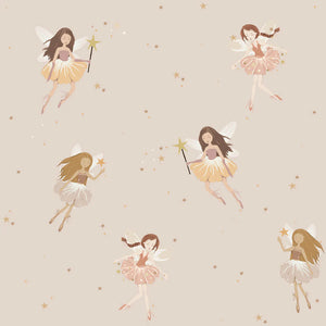 Preorder - Delivery 40 to 45 days Fairies Beige Wallpaper