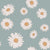 Preorder - Delivery 40 to 45 days Tuscan Daisies Blue Wallpaper