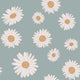 Preorder - Delivery 40 to 45 days Tuscan Daisies Blue Wallpaper